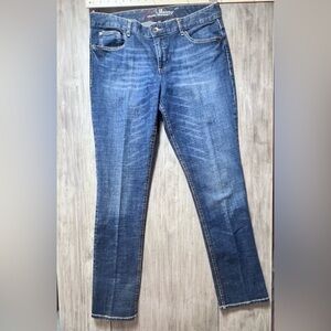 Tommy Hilfiger Straight Leg Jeans size 12 R Dark Denim Comfort Stretch  mid rise